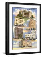 Buildings of Midland-null-Framed Art Print