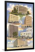 Buildings of Midland-null-Framed Art Print