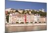Buildings of Old Lyon and the River Saone, Lyon, Rhone, Rhone-Alpes, France, Europe-Julian Elliott-Mounted Photographic Print
