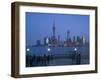 Buildings of Pudong from the Huangpu River, Pudong District, Shanghai, China-Walter Bibikow-Framed Photographic Print