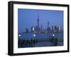 Buildings of Pudong from the Huangpu River, Pudong District, Shanghai, China-Walter Bibikow-Framed Photographic Print