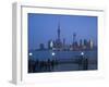 Buildings of Pudong from the Huangpu River, Pudong District, Shanghai, China-Walter Bibikow-Framed Photographic Print