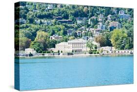 Buildings on a Hill, Villa Olmo, Lake Como, Lombardy, Italy-null-Stretched Canvas