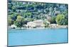 Buildings on a Hill, Villa Olmo, Lake Como, Lombardy, Italy-null-Mounted Premium Photographic Print