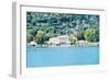 Buildings on a Hill, Villa Olmo, Lake Como, Lombardy, Italy-null-Framed Photographic Print