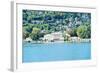 Buildings on a Hill, Villa Olmo, Lake Como, Lombardy, Italy-null-Framed Photographic Print