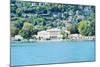 Buildings on a Hill, Villa Olmo, Lake Como, Lombardy, Italy-null-Mounted Photographic Print