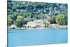 Buildings on a Hill, Villa Olmo, Lake Como, Lombardy, Italy-null-Stretched Canvas