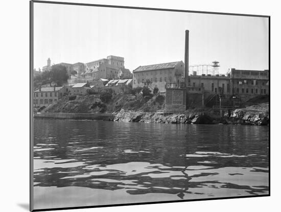 Buildings on Alcatraz-null-Mounted Premium Photographic Print