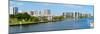 Buildings on Intracoastal Waterway, Hollywood Beach, Hollywood, Florida, USA-null-Mounted Photographic Print