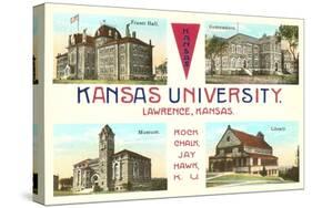 Buildings on Kansas University Campus-null-Stretched Canvas