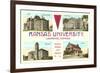 Buildings on Kansas University Campus-null-Framed Art Print