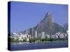 Buildings on Lagoa Rodrigo De Freitas, Rio De Janeiro, Brazil, South America-Sergio Pitamitz-Stretched Canvas