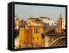 Buildings on the Bank of the Guadalquivir River, Seville, Andalucia, Spain, Europe-Godong-Framed Stretched Canvas