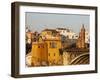 Buildings on the Bank of the Guadalquivir River, Seville, Andalucia, Spain, Europe-Godong-Framed Photographic Print