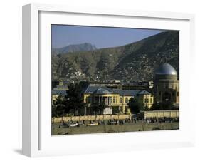 Buildings on the Banks of the Kabul River, Central Kabul, Kabul, Afghanistan-Jane Sweeney-Framed Photographic Print