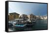 Buildings on the harbour of Piran, Slovenia, Europe-Sergio Pitamitz-Framed Stretched Canvas