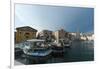 Buildings on the harbour of Piran, Slovenia, Europe-Sergio Pitamitz-Framed Photographic Print