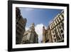 Buildings on the Plaza Del Ayuntamiento, Valencia, Costa Del Azahar, Spain, Europe-Martin Child-Framed Photographic Print