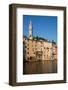 Buildings on the Waterfront and Tower of Church of St. Euphemia, Old Town, Rovinj, Croatia, Europe-Richard Maschmeyer-Framed Photographic Print
