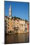 Buildings on the Waterfront and Tower of Church of St. Euphemia, Old Town, Rovinj, Croatia, Europe-Richard Maschmeyer-Mounted Photographic Print