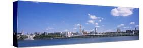 Buildings on the Waterfront, Antwerp, Belgium-null-Stretched Canvas