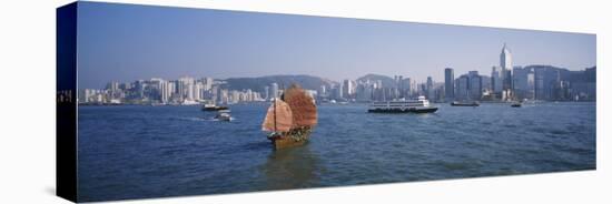 Buildings on the Waterfront, Kowloon, Hong Kong, China-null-Stretched Canvas