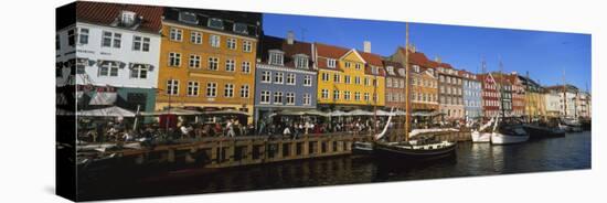 Buildings on the Waterfront, Nyhavn, Copenhagen, Denmark-null-Stretched Canvas