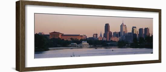 Buildings on the Waterfront, Philadelphia, Pennsylvania, USA-null-Framed Photographic Print