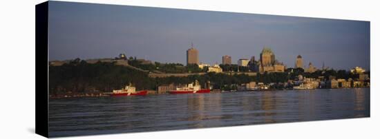 Buildings on the Waterfront, Quebec City, Quebec, Canada-null-Stretched Canvas