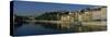 Buildings on the Waterfront, Saone River, Lyon, France-null-Stretched Canvas