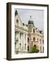 Buildings on Trg Slobode Square, Novi Sad, Vojvodina Region, Serbia-Walter Bibikow-Framed Photographic Print