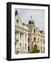 Buildings on Trg Slobode Square, Novi Sad, Vojvodina Region, Serbia-Walter Bibikow-Framed Photographic Print