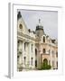 Buildings on Trg Slobode Square, Novi Sad, Vojvodina Region, Serbia-Walter Bibikow-Framed Photographic Print