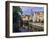 Buildings Overlooking the Neckar River at Tubingen, Baden Wurttemberg, Germany, Europe-Nigel Blythe-Framed Photographic Print