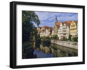 Buildings Overlooking the Neckar River at Tubingen, Baden Wurttemberg, Germany, Europe-Nigel Blythe-Framed Photographic Print