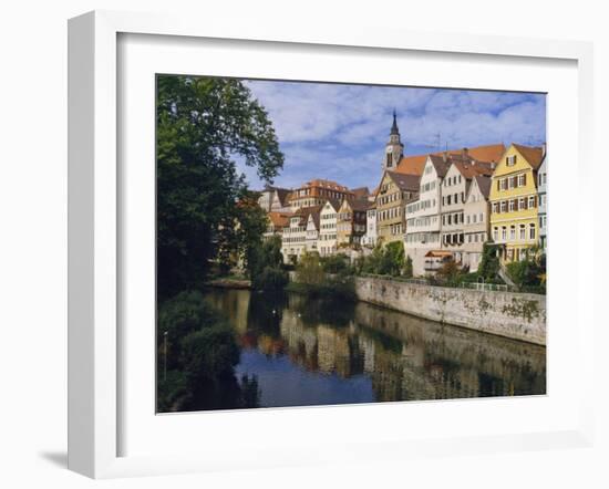 Buildings Overlooking the Neckar River at Tubingen, Baden Wurttemberg, Germany, Europe-Nigel Blythe-Framed Photographic Print