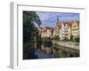 Buildings Overlooking the Neckar River at Tubingen, Baden Wurttemberg, Germany, Europe-Nigel Blythe-Framed Photographic Print