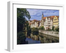 Buildings Overlooking the Neckar River at Tubingen, Baden Wurttemberg, Germany, Europe-Nigel Blythe-Framed Photographic Print