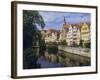 Buildings Overlooking the Neckar River at Tubingen, Baden Wurttemberg, Germany, Europe-Nigel Blythe-Framed Photographic Print