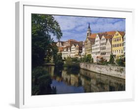 Buildings Overlooking the Neckar River at Tubingen, Baden Wurttemberg, Germany, Europe-Nigel Blythe-Framed Photographic Print