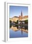 Buildings Reflected in the River Ill, Strasbourg, Bas-Rhin, Alsace, France, Europe-Julian Elliott-Framed Photographic Print