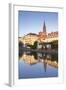 Buildings Reflected in the River Ill, Strasbourg, Bas-Rhin, Alsace, France, Europe-Julian Elliott-Framed Photographic Print