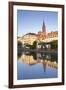 Buildings Reflected in the River Ill, Strasbourg, Bas-Rhin, Alsace, France, Europe-Julian Elliott-Framed Photographic Print