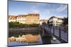 Buildings Reflected in the River Ill, Strasbourg, Bas-Rhin, Alsace, France, Europe-Julian Elliott-Mounted Photographic Print