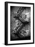 Buildings - Stairs - Emergency - New York City - United States-Philippe Hugonnard-Framed Premium Photographic Print