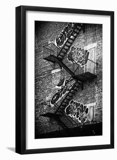 Buildings - Stairs - Emergency - New York City - United States-Philippe Hugonnard-Framed Premium Photographic Print