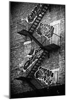 Buildings - Stairs - Emergency - New York City - United States-Philippe Hugonnard-Mounted Photographic Print