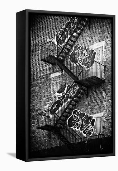 Buildings - Stairs - Emergency - New York City - United States-Philippe Hugonnard-Framed Stretched Canvas