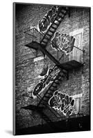 Buildings - Stairs - Emergency - New York City - United States-Philippe Hugonnard-Mounted Photographic Print